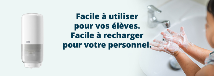 Facile à utiliser pour vos élèves. Facile à recharger pour votre personnel.